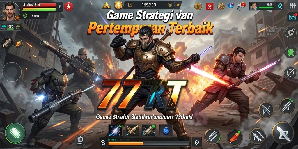 Tampilan permainan SLG yang penuh aksi dan strategi.