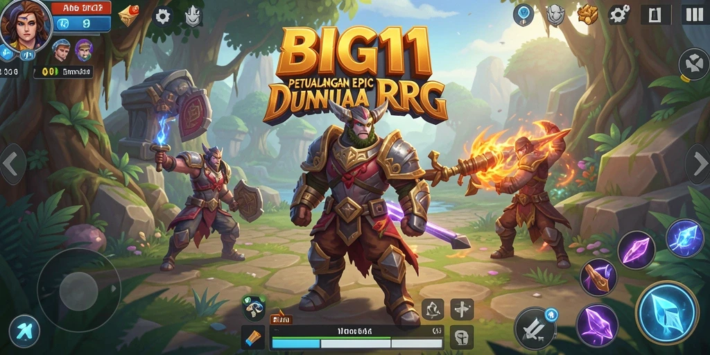 Tangkapan layar menunjukkan aksi seru dalam pertarungan RPG.