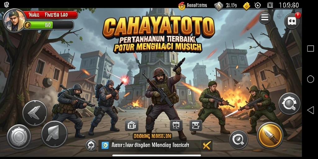 Tampilan menara bertahan yang menakjubkan dalam CAHAYATOTO.