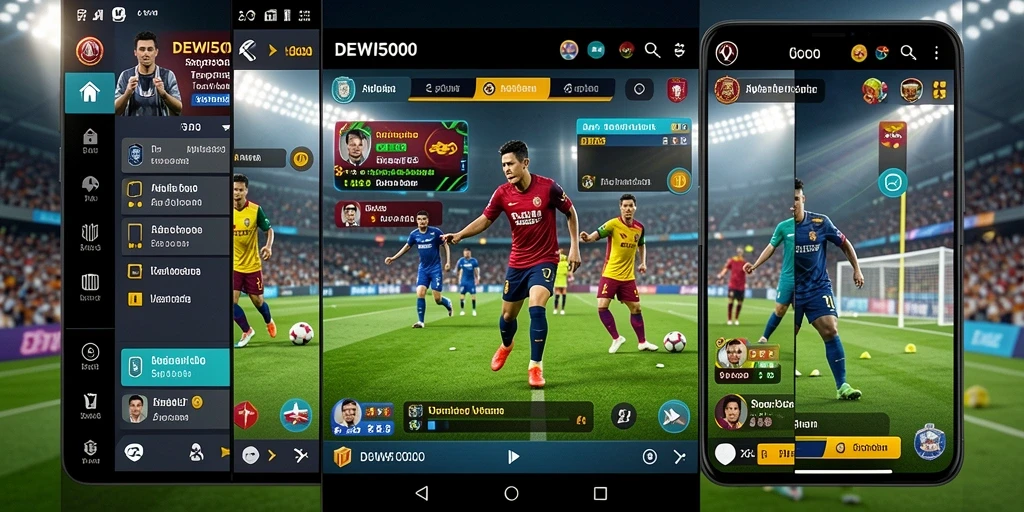 Screenshot DEWI5000 menampilkan antarmuka taruhan yang dinamis dan informatif.