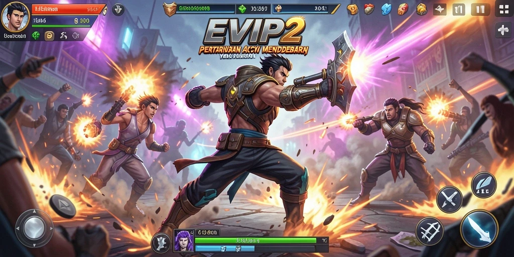 Tampilan seru gameplay EVIP2 yang penuh aksi dan tantangan.