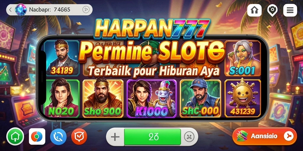 Tampilan menarik saat memainkan HARAPAN777 dengan berbagai slot yang menawan.