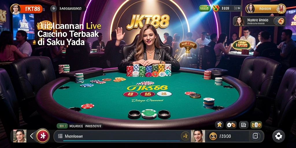 Tampilan gameplay menarik dari JKT88 dengan dealer langsung.