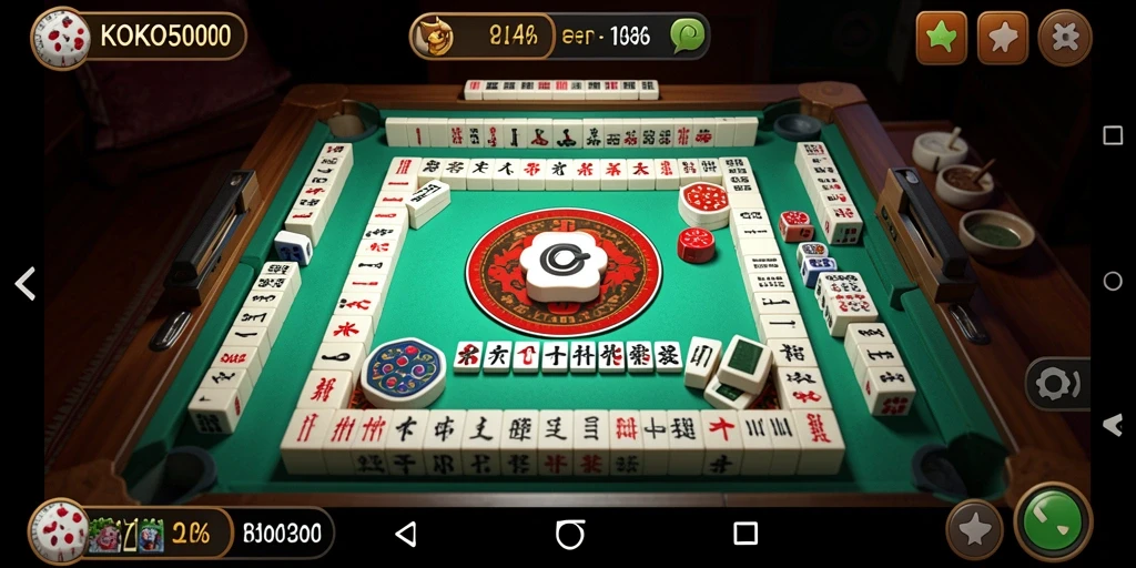 Gameplay KOKO5000 yang menarik dan menantang dalam Mahjong.