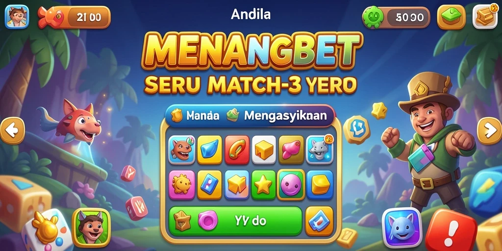 Tampilan menarik gameplay MENANGBET dengan elemen warna-warni.
