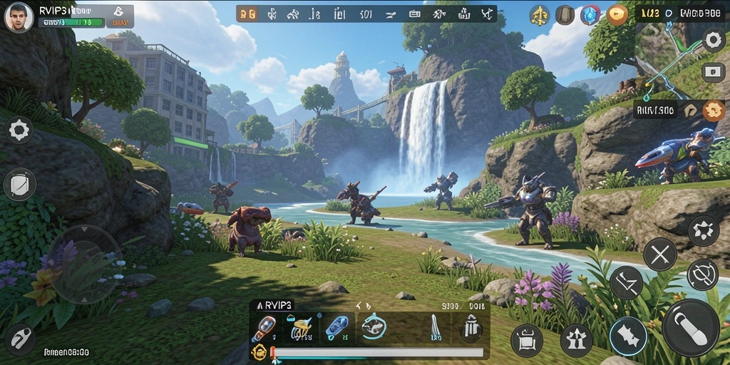 Tampilan gameplay RVIP3 yang memukau dalam dunia simulasi.