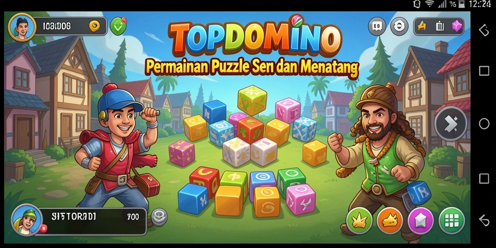 Tampilan dinamis dan gameplay mendebarkan dari TOPDOMINO.