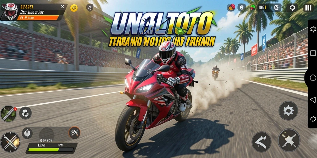 Gameplay seru balapan motor di UNGUTOTO.